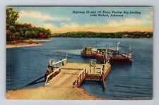 Lake Norfork AR-Arkansas, Highway 62 And 101 Ferry, Antique, Vintage Postcard picture