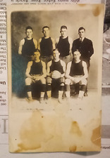 Antique Basketball RPPC Postcard Williston Vermont picture