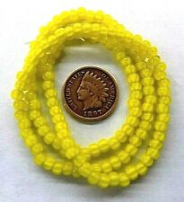 Greasy Yellow White Heart Gooseberry Star Rosetta Trade Beads antique style picture
