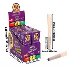 Honeypuff Pre-rolled Cones 1 1/4 Size Grape Flavor Rolling Paper 84 mm - 120 Pcs picture