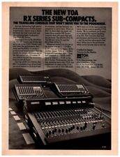 Toa Electronics Rx Series Sub-Compacts Print Ad 1982 picture