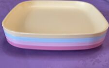 New Tupperware Vintage collection 8’’Square Luncheon Plates  Pastel Colors. picture
