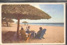1950 Postmarked Postcard Chicago and Southern Air Lines Varadero Beach Havana picture