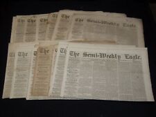 1849-1850 THE SEMI-WEEKLY EAGLE NEWSPAPERS LOT OF 19 - BRATTLEBORO VT- NP 3878D picture