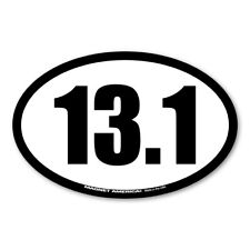13.1 Half Marathon Oval Magnet picture
