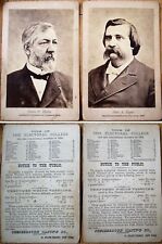 John A. Logan & James G. Blaine Republican 1884 Presidential Candidate Photos picture