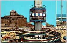 Atlantic City Skytower Boardwalk New Jersey 300 ft Above Sea Level Postcard picture