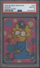 Maggie 1993 Skybox Simpsons Wiggle Card #W1 PSA 8 picture