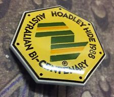 Hoadley Hide 1988 vintage scarf clip pin badge Boy Scouts Australia picture
