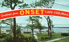 Postcard MA Onset Cape Cod Greetings Park & Bay Posted 1966 Vintage PC H8660 picture