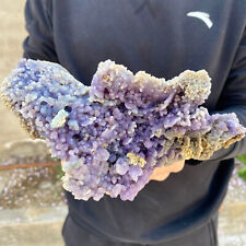 3.2lb Natural Purple Grape Agate Chalcedony Crystal Cluster Mineral Specimen picture