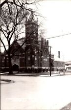 Real Photo Postcard Congregational church in Osage, Iowa picture