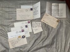 Antique 1940s Wedding & Family Reunion Invitations + Birthday Note + Envelopes picture