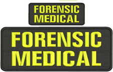 forensic medical embroidery patch 4x10 and 2x5 hook picture