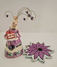 Blue Sky FEBRUARY Birthday Queen with Cake Candle Holder 2004 Heather Goldminc picture