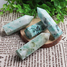 Hot Lot 2.2 Lb Natural Chrysocolla Obelisk Tower Point Crystal Healing Wholesale picture