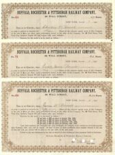 Buffalo, Rochester and Pittsburgh Railway Co. issued to 3 different Roosevelts - picture