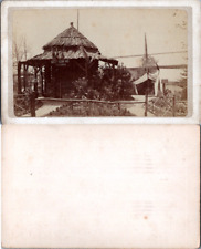 Australia, Australian Hut, Victoria, circa 1880 Vintage CDV Albumen Screw Card picture