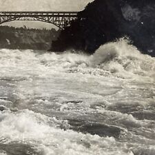 Antique 1909 Whirlpool Rapids Niagara Falls New York Stereoview Photo Card P4327 picture