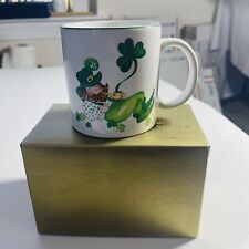 Schmid Irish Leprechaun Coffee Mug 1984 Stoneware Blarney Spoken Here picture
