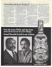 1981 Grand Macnish Scotch Whisky Willie Lanier Jim Kiick Vintage Photo Print Ad picture