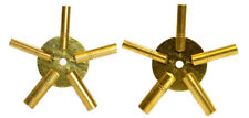 2 Pc Clock Winding Brass Key Set Even & Odd Numbers Universal  Wall Clock Keys picture