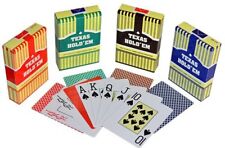 10 Decks TEXAS HOLD EM 100% Plastic Playing Cards Poker Size Jumbo Index picture