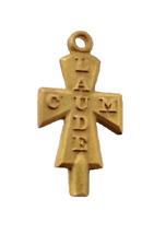 Vintage Cum Laude Society Pin - 1962 Gold Tau Cross Logo Academic School Pendant picture
