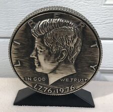 John Kennedy Bicentennial JFK Half Dollar Coin Piggy Bank 1776-1976 No Key picture