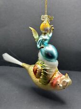 RARE HTF Christopher Radko Italian WINGS AND A SNAIL Angel Ornament 94-301-0 picture