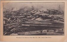 Wreckage of the Johnstown Flood, Head of Main Street 1889 Unposted Postcard picture