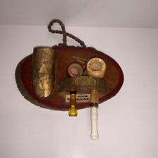 Vintage Souvenir SanFrancisco Pipe/Match Holder W/2 Unsmoked Corn Cob Pipe. picture