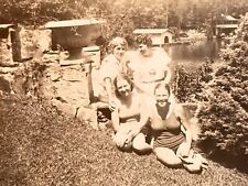 Group Of Ladies By The Water In Swimsuits Vintage 1930’s Willards Store Photo picture