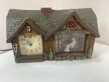 Haddon Home Sweet Home #30 Animated Mantel Shelf Clock Tested Works Vintage Rock picture