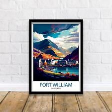 Fort William Scotland Travel Print picture