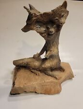RICK CAIN SCULPTURES Collectible Plate/Figurine STEPPIN WOLF picture