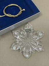 VTG Mikasa Joyous Collection Crystal Snowflake Christmas Ornament Made in German picture