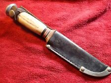 VINTAGE FISHING HUNTING KNIFE w SHEATH, probably GERMANY GERMAN picture