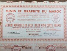 Casablanca Morocco 1956 Mines And Graphite from Morocco Rare Action picture