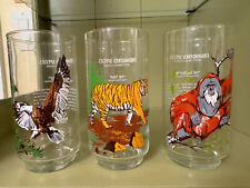 1978 Endangered Species Collector Series Drinking Glasses Burger Chef - Set of 3 picture