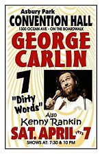CONCERT POSTER George Carlin 1973 ASBURY PARK NJ Convention Hall Gig Poster picture