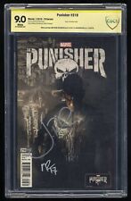 Punisher #218 CBCS VF/NM 9.0 White Pages Signed Bernthal Rosenberg TV Variant picture