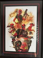 Deadpool Corps Sideshow Framed Premium Art Print Lithograph #165/300 picture