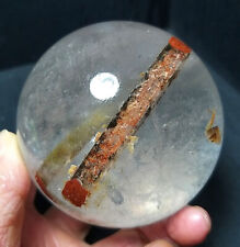 595G Natural Transparent brown Tourmaline Rutilated Crystal Quartz Ball  WD657 picture