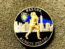 RARE NYPD CHIEF OF DEPARTMENT HEROS ALWAYS HEROS CHALLENGE COIN LEO picture