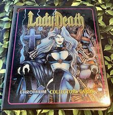 LADY DEATH CHROMIUM CARD SET BINDER W/BONUS BOOK- CHAOS COMICS 1995 picture