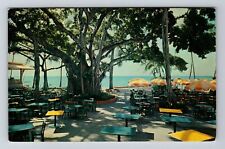 Honolulu HI-Hawaii, Banyon Tree Court, Moana Hotel, c1956 Vintage Postcard picture