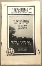 1929 U.S.D.A. Farm Bulletin 1069 - Tuberculosis In Live Stock picture