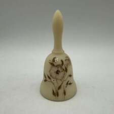 Vintage Fenton Satin Custard 4 inch Bell Signed picture
