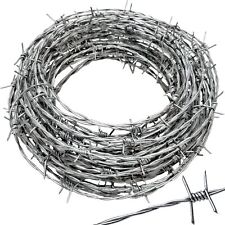 Real Barbed Wire 50ft 18 Gauge - Great for Crafts, Fences, and Critter Deterrent picture